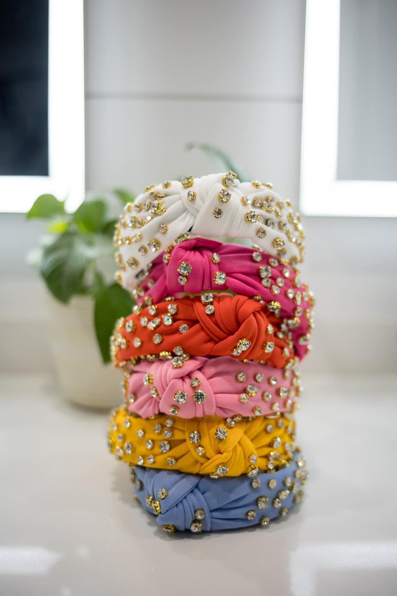Colorful Beaded and Gemstone Headbands Confetti Couture Gem Rhinestone Headband | Mavi Bandz main image 3