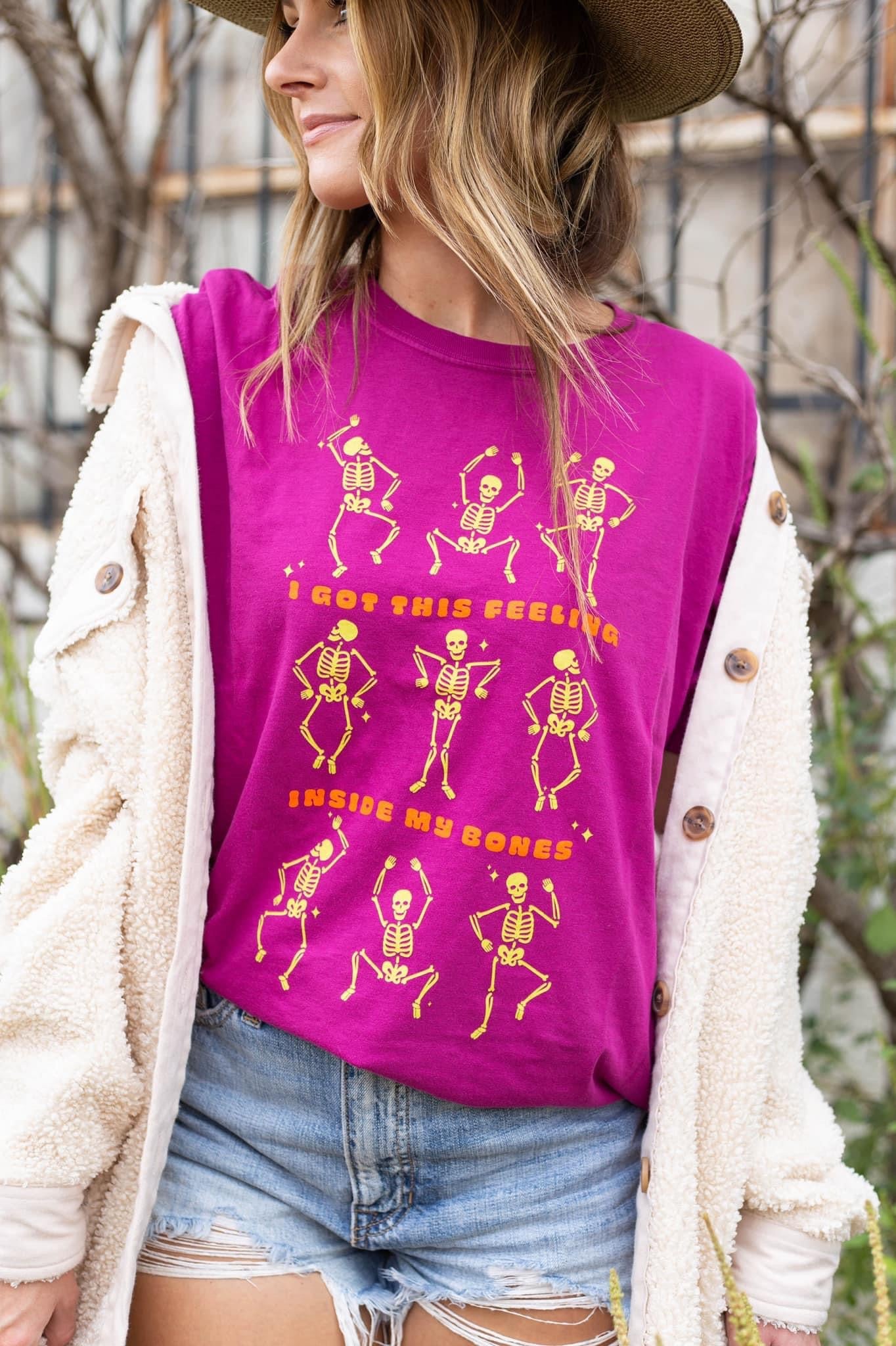 THE BONEZ INYK Photo Tee FEELING IN MY BONES Graphic Tee – Annie