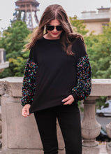 Load image into Gallery viewer, VEGAS LIGHTS Sequin Long Sleeve Top