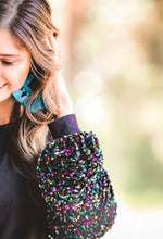 Load image into Gallery viewer, VEGAS LIGHTS Sequin Long Sleeve Top