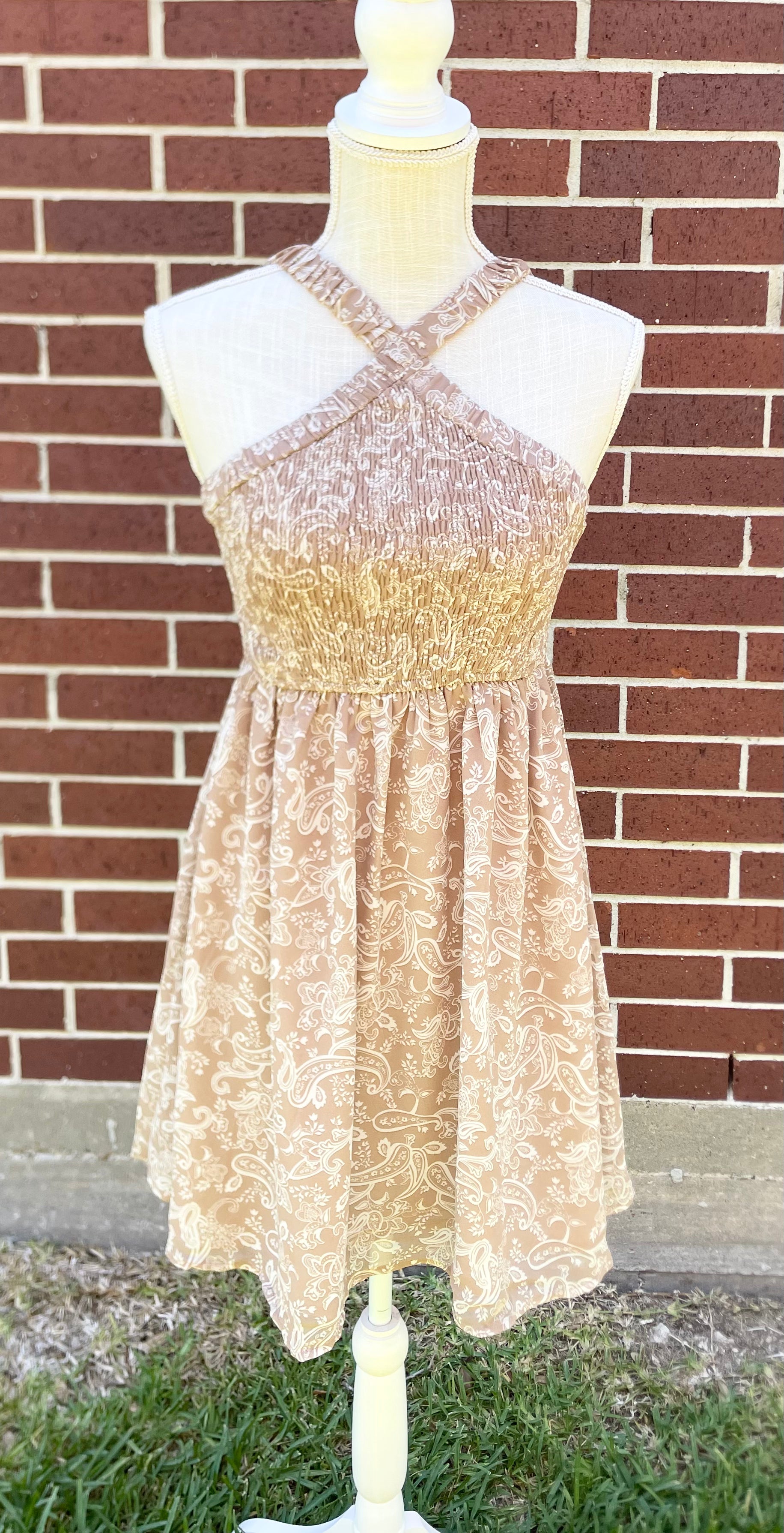 Paisley Halter Dress – Annie May Boutique