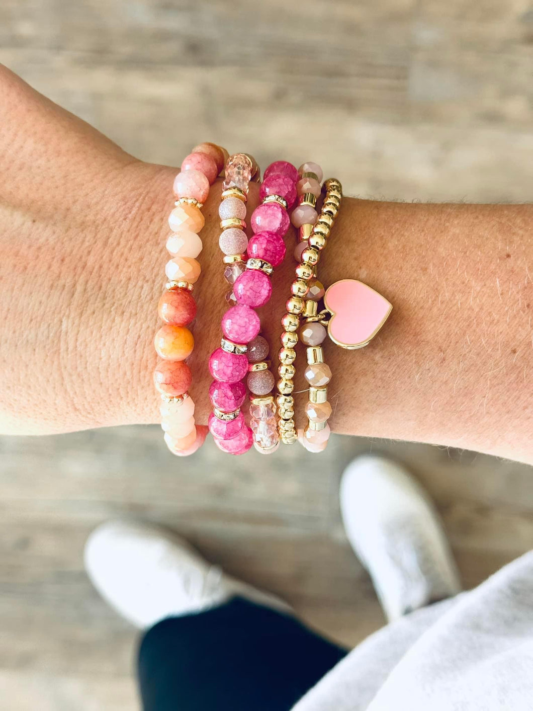 Valentine’s Bracelet Stack