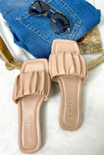 Load image into Gallery viewer, BUTTERCREAM Ruched Sandals
