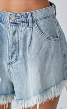 Load image into Gallery viewer, Denim Wide Leg Cutoff Shorts
