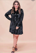 Load image into Gallery viewer, Black Velvet Dress
