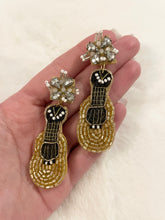 Load image into Gallery viewer, Guitar Beaded Earrings
