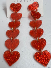 Load image into Gallery viewer, Multi Heart Sparkle Earrings
