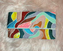 Load image into Gallery viewer, MULTI WAVE Beaded Clutch
