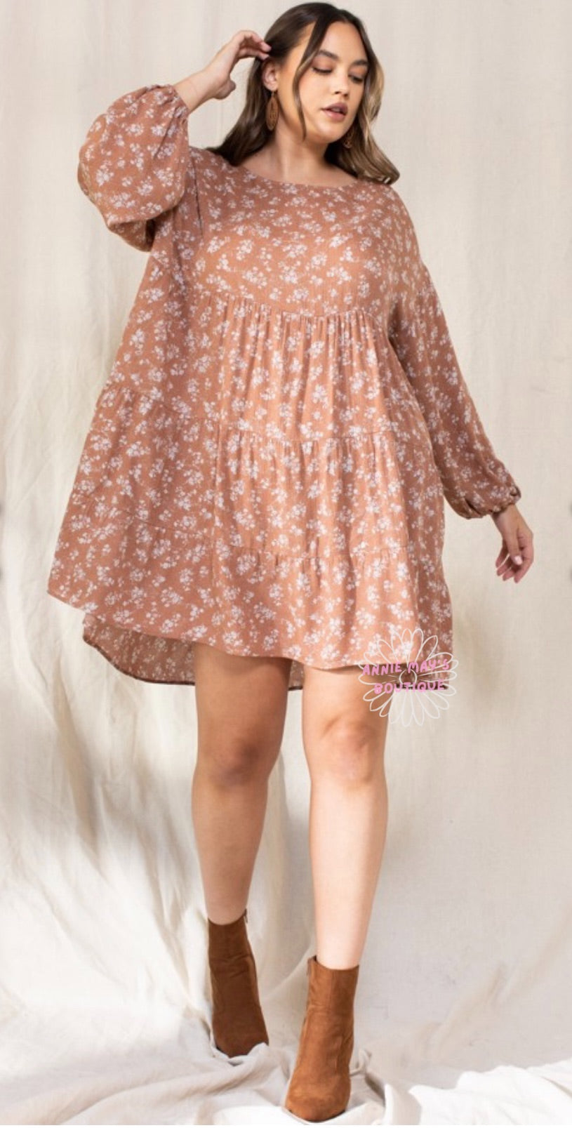 TERRACOTTA Floral Curvy Dress