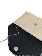 Load image into Gallery viewer, Embroidered Burlap Clutch
