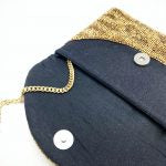 Load image into Gallery viewer, Gold Beaded Clutch
