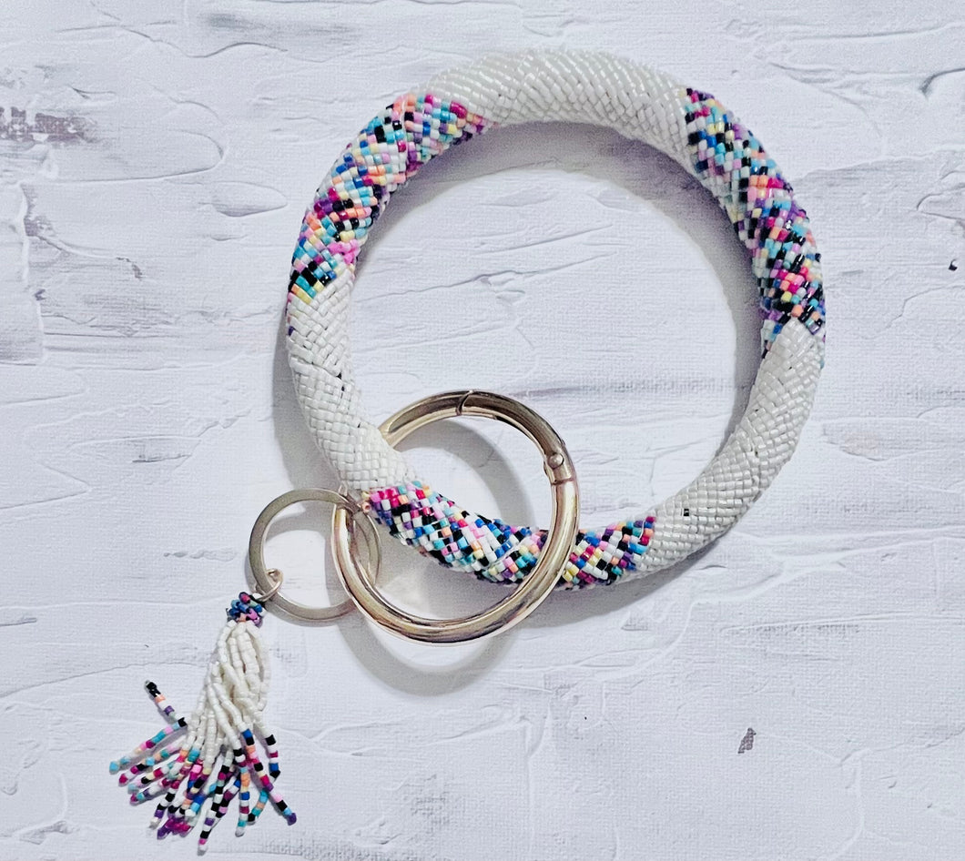 Beaded Bangle Keychain