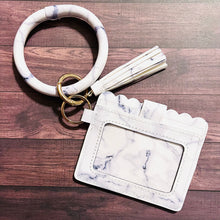 Load image into Gallery viewer, Marble Bangle Keychain Wallet
