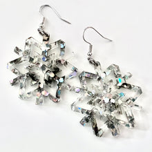 Load image into Gallery viewer, Fairy Dust Glitter Snowflake Dangles
