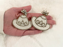 Load image into Gallery viewer, Cowboy Hat Beaded Earrings
