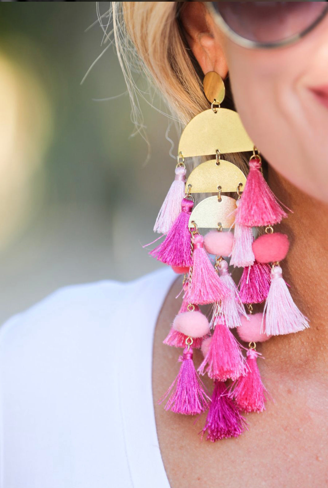 Tassel Chandelier Earrings