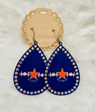 Load image into Gallery viewer, Baseball Heartbeat Earrings
