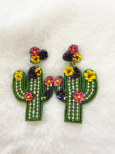 Load image into Gallery viewer, Cactus Flower Earrings
