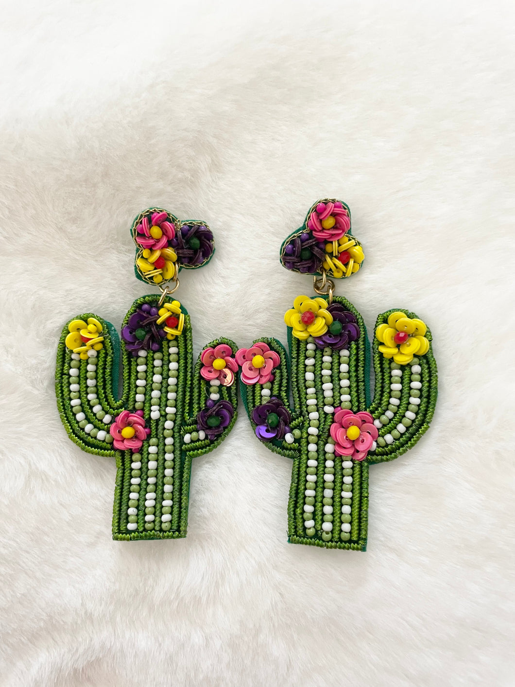 Cactus Flower Earrings