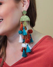 Load image into Gallery viewer, Tassel Chandelier Earrings
