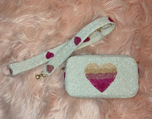 Load image into Gallery viewer, OMBRÉ HEART Beaded Bag
