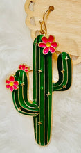 Load image into Gallery viewer, Cactus Flower Earrings

