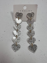 Load image into Gallery viewer, Multi Heart Sparkle Earrings
