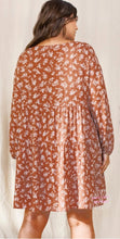 Load image into Gallery viewer, TERRACOTTA Floral Curvy Dress

