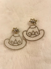 Load image into Gallery viewer, Cowboy Hat Beaded Earrings
