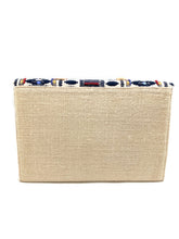 Load image into Gallery viewer, Embroidered Burlap Clutch
