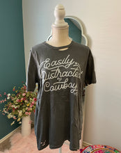 Load image into Gallery viewer, EASILY DISTRACTED Distressed Tee
