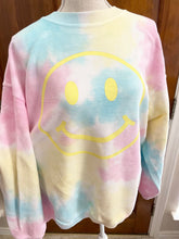 Load image into Gallery viewer, Smile Tie Dye Sweatshirt
