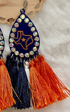 Load image into Gallery viewer, Baseball Tassel Earrings
