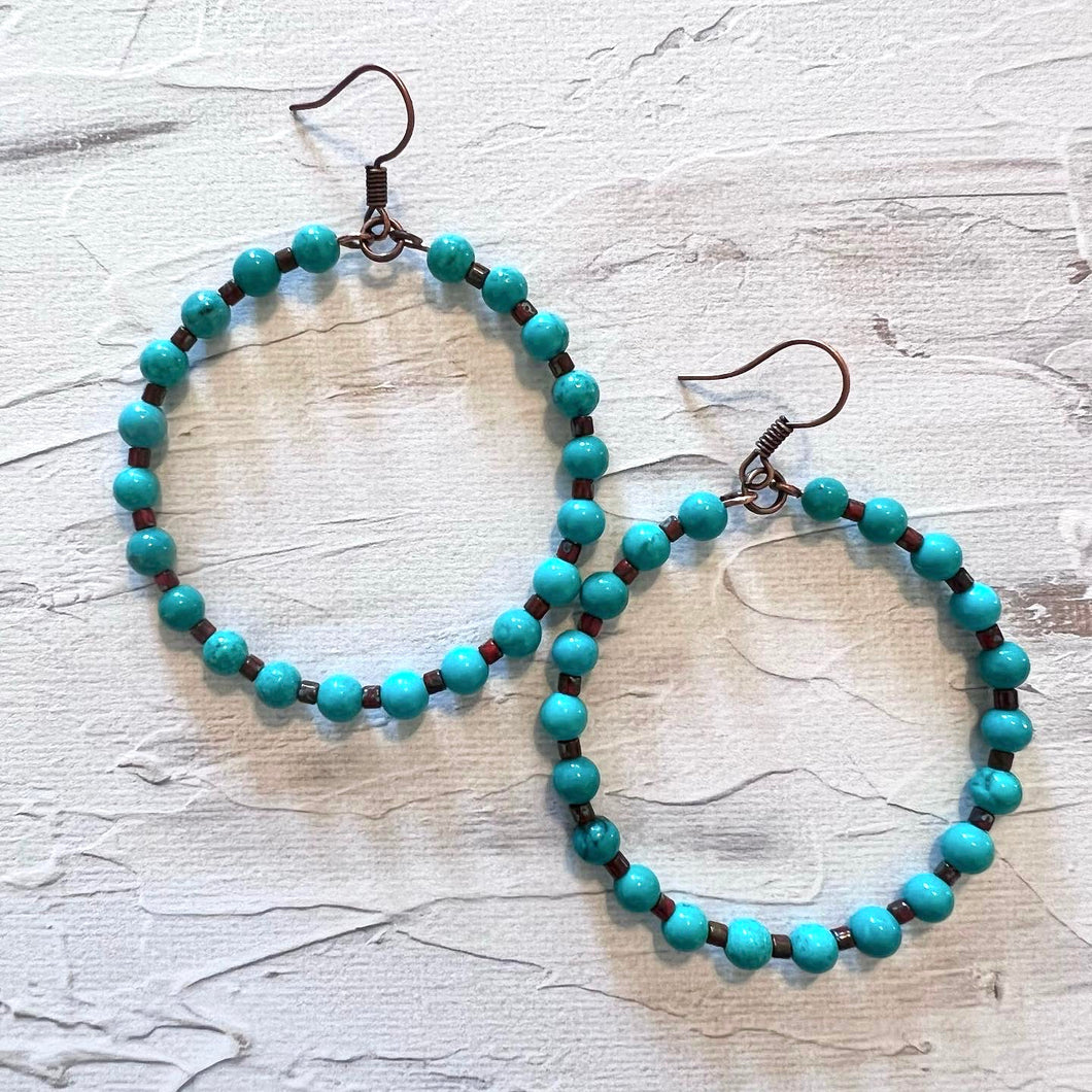 Tasha Hoops Turquoise