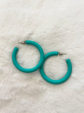 Load image into Gallery viewer, Turquoise Hoop
